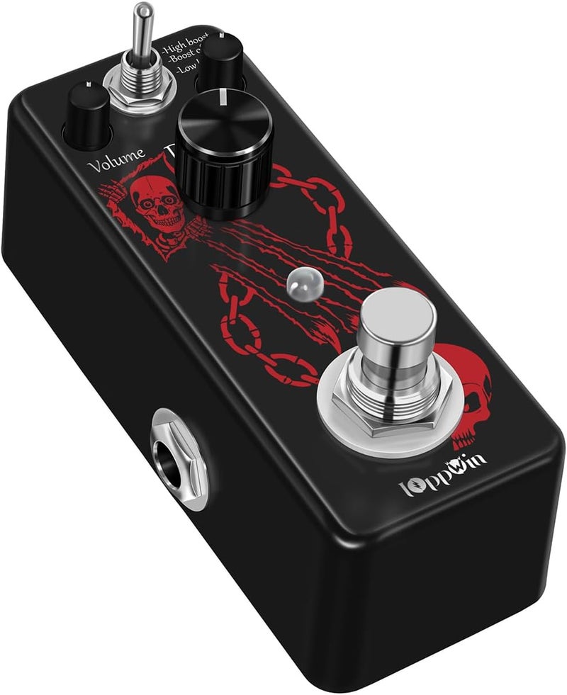 IOppWin HOLY WAR Heavy Metal Distortion Pedal - 3 Mode (Lo/Hi Boost) True Bypass, Mini Metal Casing, Guitar Effects Pedal - Image 3